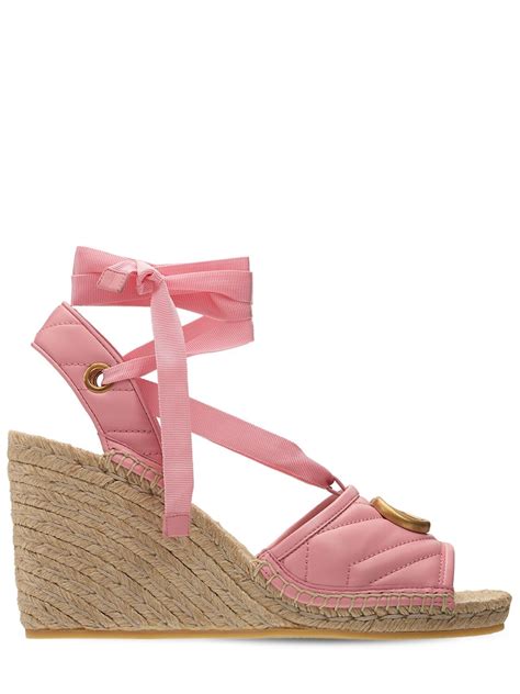 gucci espadrilles rosa|gucci espadrilles wedges.